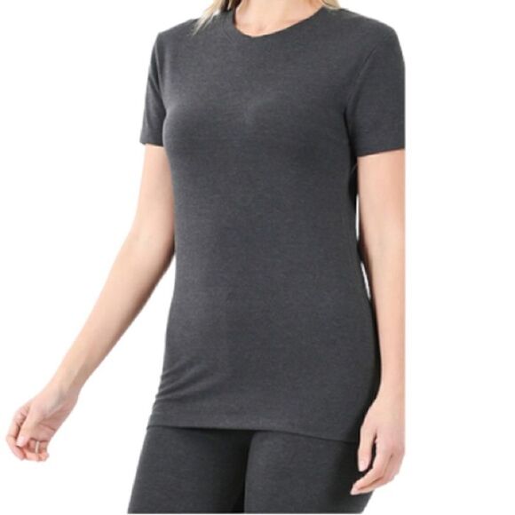 NWT COTTON ROUND NECK TOP & BIKE SHORTS SET - Picture 3 of 3